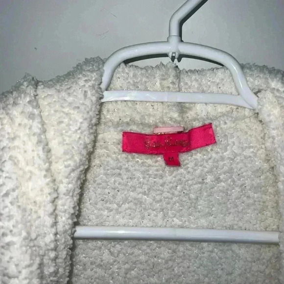 Lilly Pulitzer Basia Textured Cozy Cardigan in Coconut Cream Ivory - Picture 3 of 13